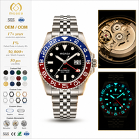 Montres de plongée sportives Migaga, fabrication de précision, montres pour hommes en acier inoxydable, mouvement NH35, logo personnalisé, montre analogique mécanique
