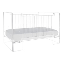 Meilleure vente en Chine, fabrication en acrylique transparent de qualité, table basse contemporaine de luxe pour berceau de bébé