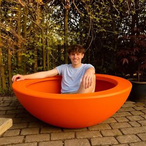 Maceta de anillo gordita de cerámica con curvas, maceta personalizable para balcón/cactus suculento Interior - Product Image 4