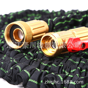 Tuyau d'arrosage extensible 3/4 pouce en laiton multifonction pour jardin avec buse de pulvérisation 50 pieds - Product Image 1