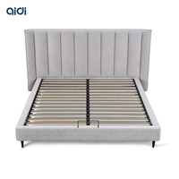 Lit king-size en bois moderne de 1,8 m, design simple et abordable, facile à installer pour la maison, ensemble de meubles populaires pour chambre à coucher