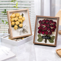 Cadre photo profond 3D noir et blanc A4 A3 A5 avec verre, personnalisable avec logo, pour vente en gros