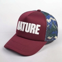 Gorras de Golf de Malla con Logotipo Bordado de 5 Paneles al por Mayor, Gorras Trucker Personalizadas de Espuma con Malla Trasera y Camuflaje