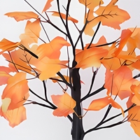 Luces LED de Árbol de Hojas de Arce, Decoración Artificial para Mesa de Exterior, Guirnalda de Luces Cálidas, Alimentación USB, IP44 Impermeable, Decoración Navideña