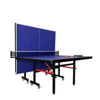 L'usine fournit directement une table de tennis de table pliable en MDF de 18mm pour le divertissement.