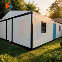 Maison modulaire en conteneur extensible, 2 chambres, maisons préfabriquées en conteneurs