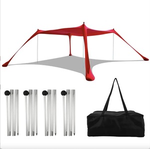 Vente en gros nouvelle plage pare-soleil avec ancre de sable Portable auvent abri solaire Pop-up UV50 tissu tente de plage