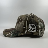 Casquette de baseball sport OEM personnalisée de haute qualité à 5 panneaux en coton/polyester Casquette brodée camouflage à impression numérique avec sublimation en arbre véritable