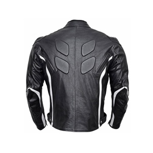 Blouson de course en cuir de vachette de haute qualité pour adultes, taille XL personnalisée, coupe-vent, respirant, équipement de protection pour la conduite à moto - Product Image 2