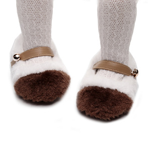 Mocassini Invernali Caldi Foderati in Pile con Pelliccia, Graziose Scarpe in Cotone per Bambine e Bimbe Piccole - Product Image 4