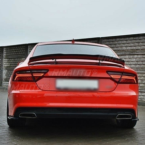 Aileron arrière de haute qualité en ABS pour Audi A7 S7 RS7 2013 2014 2015 2016 2017 2018, noir brillant ou aspect fibre de carbone, kit carrosserie - Product Image 6