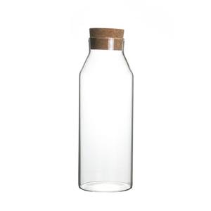 Botella de Almacenamiento Minimalista de Vidrio Borosilicato con Tapa de Corcho para Granos de Café, Hojas de Té, Especias y Frutas Secas - Product Image 4