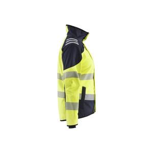 BLAKLADER - 444815603389S Chaqueta mujer multinorm Softshell Hi-vis Amarillo/Azul marino ROPA DE TRABAJO RESISTENTE A LLAMAS - Product Image 3