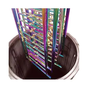 स्टेनलेस स्टील शीट फर्नीचर के लिए नई पीवीडी प्लाज्मा स्प्रे गोल्ड प्लेटिंग मशीन