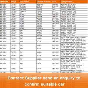 ME-3921L MASUMA-Extremo <span class=keywords><strong>de</strong></span> varilla <span class=keywords><strong>de</strong></span> amarre, accesorios automáticos, 45047-49025, 4504649095, 45046-49095, para TOYOTA CALDINA AZT241W - Product Image 4