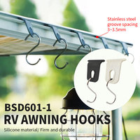 Crochets en S pour auvent de camping-car Bangsuo V90, état neuf, 30g, glissement facile pour MAXUS SAIC MOTOR 2018-2019, remplacement/réparation