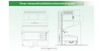 Hotte de cuisine moderne sans conduit à recirculation d'air, pour cuisson à induction et friture, avec filtre à fumée forte, certifiée ISO9001, en acier inoxydable, murale