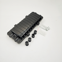 Boîtier de raccordement horizontal étanche pour fibre optique 12 fibres, boîtier de jonction fibre optique 24 fibres IP68, boîtier de distribution à étanchéité mécanique
