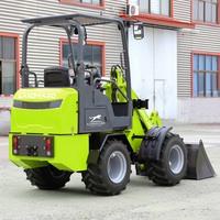 LANDWARD Großhandel CE EPA 800kg Mini-Frontlader Garten Schaufel Knickgelenkt Batterie Farm Neu 608E Rad-Elektrolader zum Verkauf