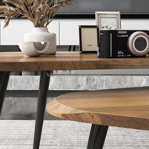Mesa de Centro Moderna Inteligente de Madera Yijiang S23 con Carga Inalámbrica USB Bluetooth de 15W, Estéreo <span class=keywords><strong>2.0</strong></span>, Control Táctil de 4 Zonas, Mueble para el Hogar - Product Image 2