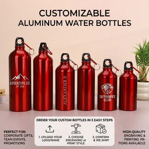 Bouteille d'eau en aluminium métallique pour le sport de plein air, personnalisée, imprimée, 300 ml, 400 ml, 500 ml, 600 ml, 750 ml, 1000 ml, cadeau promotionnel - Product Image 4