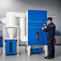 Collecteur de poussière cyclonique à impulsions personnalisé haute efficacité avec nettoyage automatique par jet pulsé pour usine de travail du bois et CNC intensifs