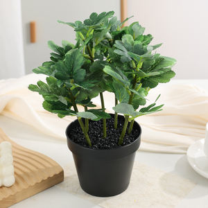 Feuilles artificielles <span class=keywords><strong>de</strong></span> <span class=keywords><strong>Zinnia</strong></span> Plantes vertes artificielles pour décoration <span class=keywords><strong>de</strong></span> table <span class=keywords><strong>de</strong></span> salon et <span class=keywords><strong>de</strong></span> maison Plante artificielle en pot fournie par l'usine - Product Image 6