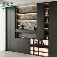Buffet moderne personnalisé SLS, armoire de rangement modulaire en bois écologique, rangement multifonctionnel pour salle à manger