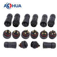 35A connecteur de câble d'alimentation 2 ~ 9Pin vis fixation Led fil de Signal d'alimentation étanche/Joint M25 IP68 connecteur mâle femelle en plastique