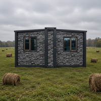 Maison conteneur pliable extensible à double aile, préfabriquée et modulaire pour une vie moderne