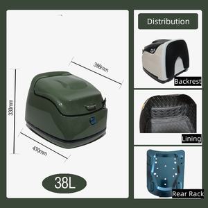 Accessoires pour scooter, moto, coffre arrière universel de grande capacité en alliage non-aluminium, autres accessoires pour moto - Product Image 2