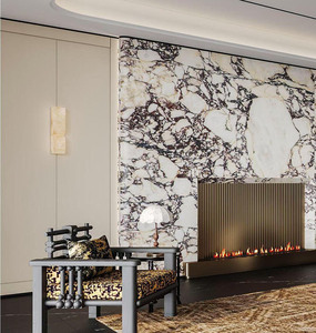 Panneau mural de luxe <span class=keywords><strong>en</strong></span> marbre italien Calacatta Viola avec veines violettes, <span class=keywords><strong>dalle</strong></span> de marbre pour revêtement mural d'hôtel et comptoir - Product Image 5