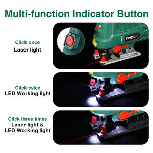 Sierra eléctrica de plantilla, 800W - Product Image 5