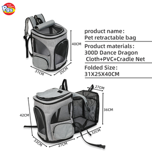 Mochila de Transporte para Mascotas con Impresión Personalizada, Aprobada por Aerolíneas, Lado Suave, Plegable, con Cremallera, Ligera y Portátil - Product Image 3