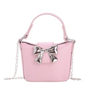 กระเป๋าเด็กมีโบว์สะพายไหล่เดียวใต้วงแขนกระเป๋าสตางค์มือถือขนาดเล็ก - Product Image 4