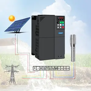 Inversor da bomba de água solar 3 fase, 220v com entrada híbrida 220v ac 150v ~ 400v dc