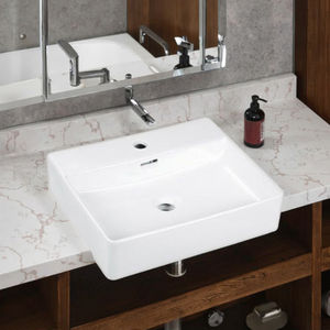 מודרני חרסינה באיכות גבוהה אבן פורצלן לשטוף את הכיור בעבודת יד עבור בתי מלון בעיצוב רחצה אמנותי - Product Image 2