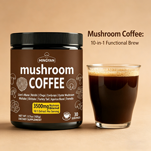 Café Premium con Ganoderma Lucidum para la Salud del Sistema Inmunológico y Alivio del Estrés, Mezcla de Bebida Energética Adaptógena - Product Image 1