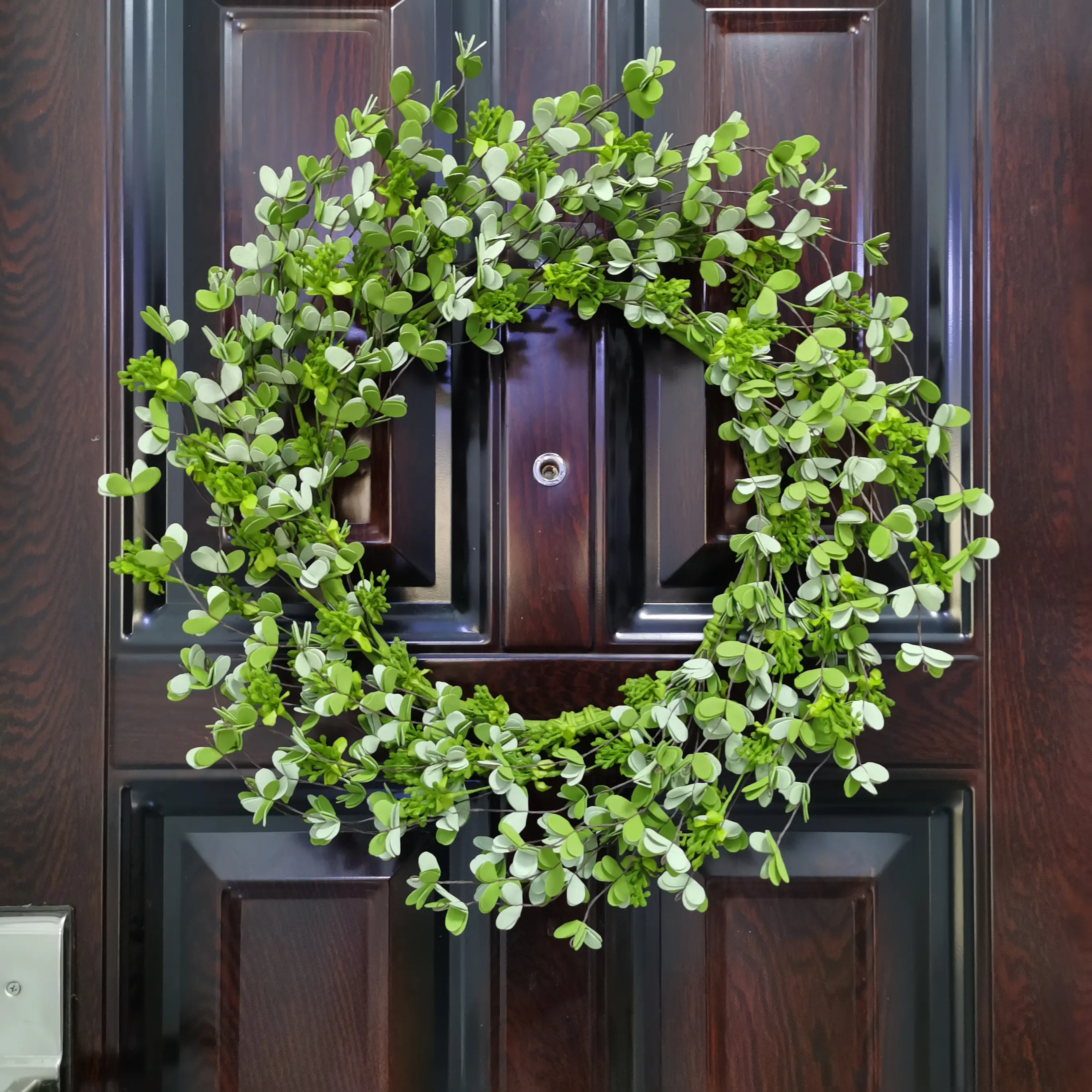 Wholesale Manufacturer Home Front door Spring Decoration Green Plants Spring Wreath