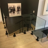 Spigots en acier inoxydable/aluminium entièrement personnalisés, résistants à la rouille, pour balustrades en verre, idéaux pour terrasses, balcons et escaliers de villas, sur mesure