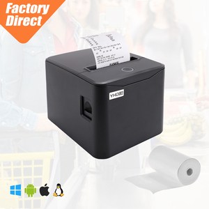 Imprimante thermique de reçus anti-huile 80 mm USB/LAN/BT/WIFI en option Garantie de deux ans Imprimante POS avec coupe-papier automatique - Product Image 1