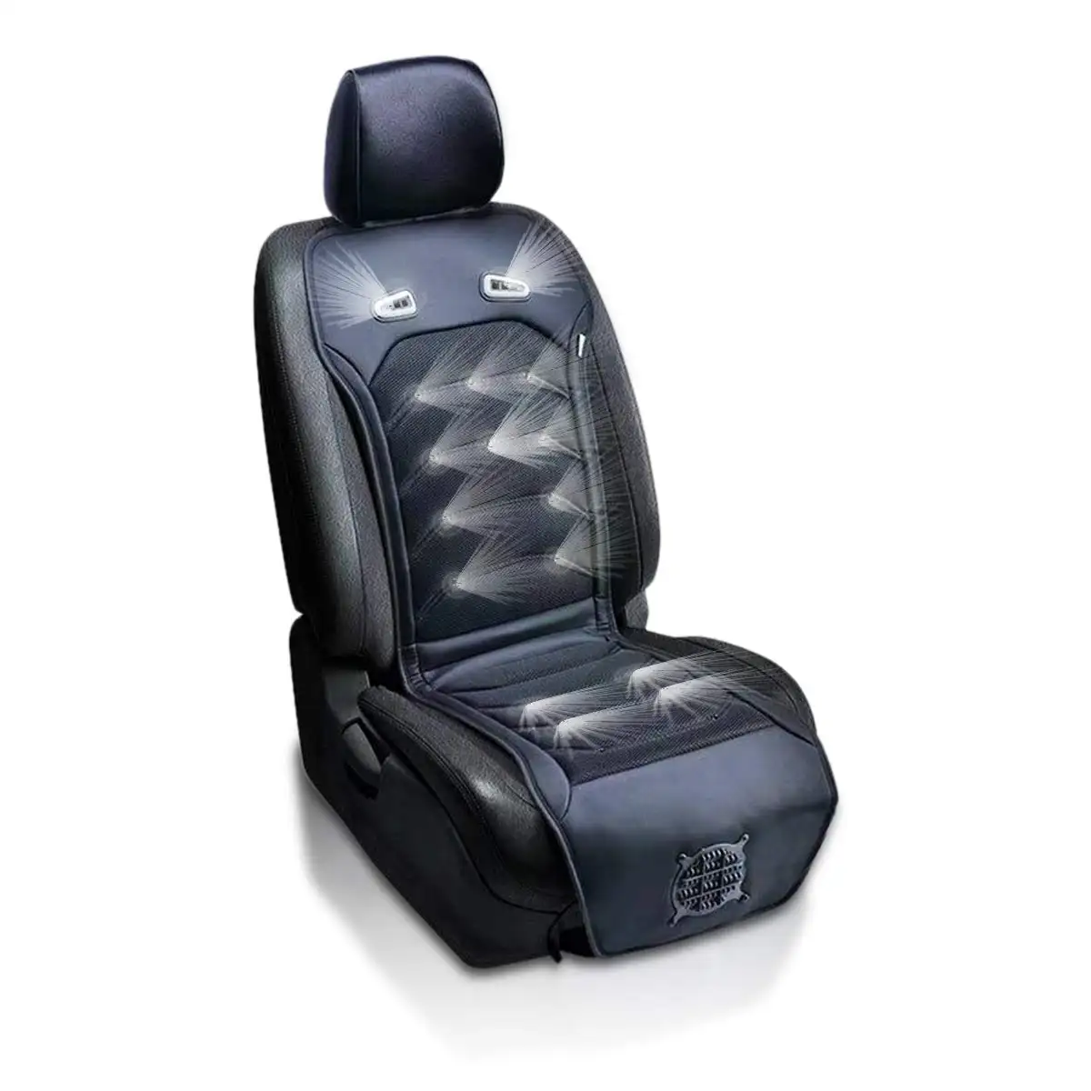 Охлаждающая подушка для автомобильного сиденья 12 В, автомобильный удобный массажер, воздушный чехол для сиденья