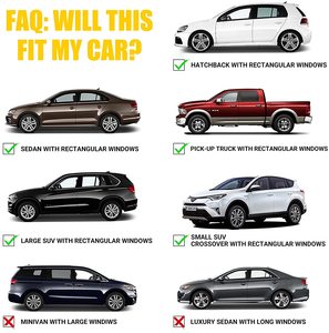 Kction Xe Sang Trọng Bên Cửa Sổ Che Nắng Bìa Phổ Có Thể Gập Lại UV Bảo Vệ Lưới Cửa Sổ Vớ Nylon Bền Cho BMW Xe Ô Tô Khác - Product Image 2