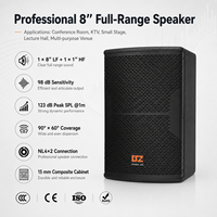 Haut-parleur professionnel DSZ 200W-800W, haut-parleur large bande de 8 pouces pour salle de conférence/club/événements