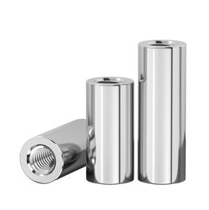 Entretoise filetée en acier inoxydable à double filetage interne, connecteur M4 M5 M6 M8 M10, perçage CNC personnalisé pour usinage - Product Image 1