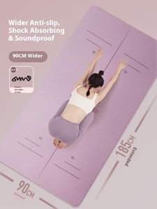 Tappetino Yoga in TPE Ammortizzante, Silenzioso, Antiscivolo per Uso Domestico, Ispessito per Sport, Danza e Fitness - Product Image 2