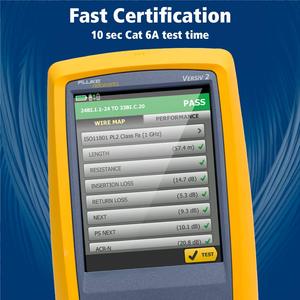 Analizador de Cables Fluke Networks DSX2-5000, Certificador de Cables de Cobre de 1 GHz para Cat 5, 5e, 6, 6A, Analizador de Redes de Cableado de Par Trenzado - Product Image 3