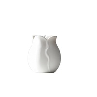 Récipient à bougie en céramique pot à bougie à huile de massage récipient avec bec verseur