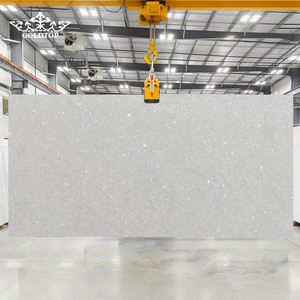 Dalles d'onyx blanc glacé africain GOLDTOP avec rétroéclairage, éclat naturel blanc neige, polies, affûtées, mates, pour mur d'accentuation de hall d'hôtel - Product Image 1