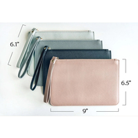 Pochette personnalisée avec nom, pochette à poignet personnalisée, sac à main zippé pour femme, impression personnalisée, cadeau de mariage pour mariée et demoiselle d'honneur